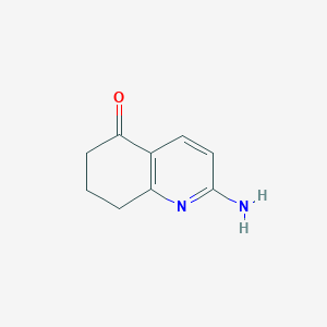 molecular formula C9H10N2O B2664084 2-Amino-7,8-dihydroquinolin-5(6H)-one CAS No. 1082192-52-6