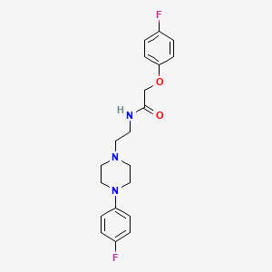 molecular formula C20H23F2N3O2 B2664091 2-(4-fluorophenoxy)-N-(2-(4-(4-fluorophenyl)piperazin-1-yl)ethyl)acetamide CAS No. 1049369-58-5