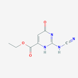 B026641 ethyl 2-(cyanoamino)-4-oxo-1H-pyrimidine-6-carboxylate CAS No. 106987-58-0