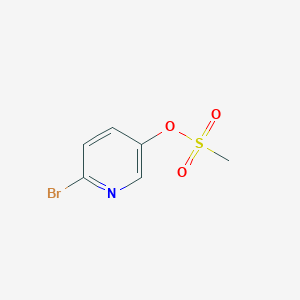 molecular formula C6H6BrNO3S B2664103 3-Pyridinol, 6-bromo-, 3-methanesulfonate CAS No. 1345202-12-1
