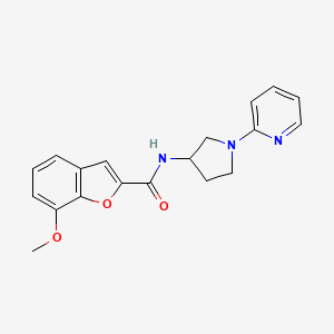 7-methoxy-N-(1-(pyridin-2-yl)pyrrolidin-3-yl)benzofuran-2-carboxamide