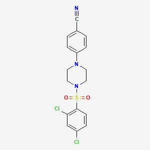 4-{4-[(2,4-Dichlorophenyl)sulfonyl]piperazino}benzenecarbonitrile