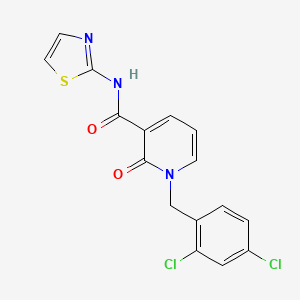 1-(2,4-dichlorobenzyl)-2-oxo-N-(thiazol-2-yl)-1,2-dihydropyridine-3-carboxamide
