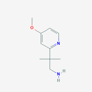 molecular formula C10H16N2O B2664139 2-(4-Methoxypyridin-2-yl)-2-methylpropan-1-amine CAS No. 1439898-08-4