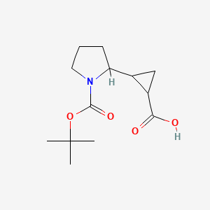 2-(1-(tert-Butoxycarbonyl)pyrrolidin-2-yl)cyclopropanecarboxylic acid