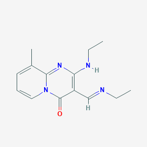 2-(ethylamino)-3-[(1E)-(ethylimino)methyl]-9-methyl-4H-pyrido[1,2-a]pyrimidin-4-one