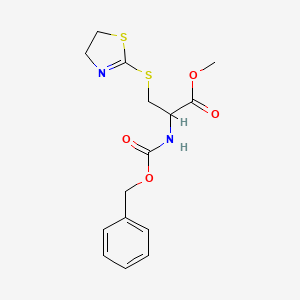 Methyl 2-{[(benzyloxy)carbonyl]amino}-3-(4,5-dihydro-1,3-thiazol-2-ylsulfanyl)propanoate