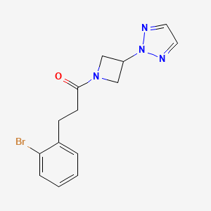 1-(3-(2H-1,2,3-triazol-2-yl)azetidin-1-yl)-3-(2-bromophenyl)propan-1-one