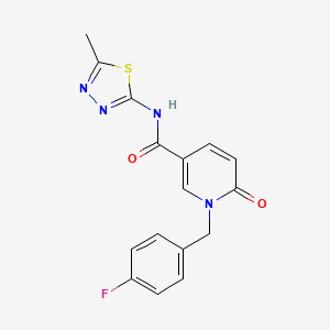1-(4-fluorobenzyl)-N-(5-methyl-1,3,4-thiadiazol-2-yl)-6-oxo-1,6-dihydropyridine-3-carboxamide