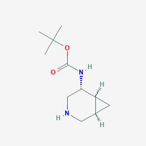 molecular formula C11H20N2O2 B2664158 叔丁基 N-[(1R,5R,6S)-3-氮杂双环[4.1.0]庚烷-5-基]碳酸酯 CAS No. 1932002-75-9