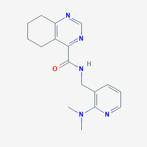 molecular formula C17H21N5O B2664166 N-[[2-(Dimethylamino)pyridin-3-yl]methyl]-5,6,7,8-tetrahydroquinazoline-4-carboxamide CAS No. 2415469-97-3