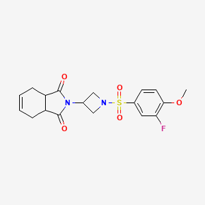 2-(1-((3-fluoro-4-methoxyphenyl)sulfonyl)azetidin-3-yl)-3a,4,7,7a-tetrahydro-1H-isoindole-1,3(2H)-dione