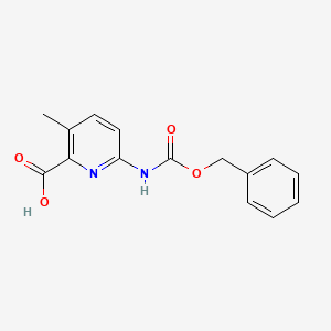 3-Methyl-6-(phenylmethoxycarbonylamino)pyridine-2-carboxylic acid