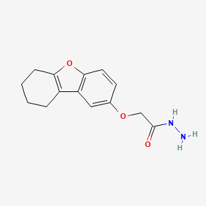 2-{8-Oxatricyclo[7.4.0.0^{2,7}]trideca-1(9),2(7),3,5-tetraen-4-yloxy}acetohydrazide