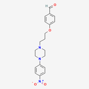 4-{3-[4-(4-Nitrophenyl)piperazino]propoxy}benzenecarbaldehyde