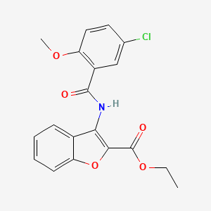 Ethyl 3-(5-chloro-2-methoxybenzamido)benzofuran-2-carboxylate