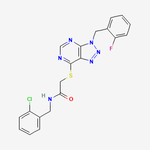 N-(2-chlorobenzyl)-2-((3-(2-fluorobenzyl)-3H-[1,2,3]triazolo[4,5-d]pyrimidin-7-yl)thio)acetamide