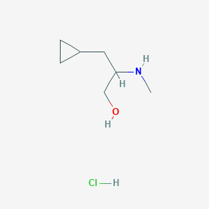 3-Cyclopropyl-2-(methylamino)propan-1-ol;hydrochloride