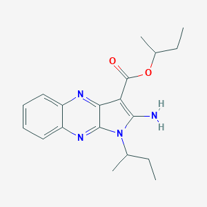 molecular formula C19H24N4O2 B266426 butan-2-yl 2-amino-1-(butan-2-yl)-1H-pyrrolo[2,3-b]quinoxaline-3-carboxylate 