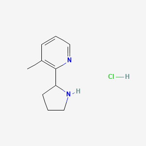3-Methyl-2-(pyrrolidin-2-yl)pyridine hydrochloride