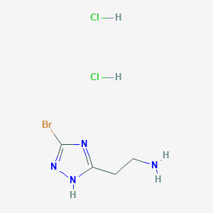2-(3-Bromo-1H-1,2,4-triazol-5-yl)ethanamine;dihydrochloride