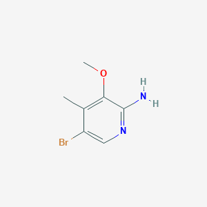 molecular formula C7H9BrN2O B2664271 5-Bromo-3-methoxy-4-methylpyridin-2-amine CAS No. 1782440-62-3