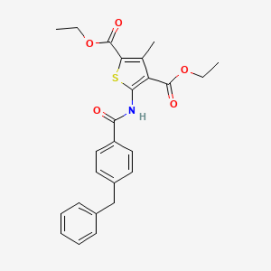 Diethyl 5-(4-benzylbenzamido)-3-methylthiophene-2,4-dicarboxylate
