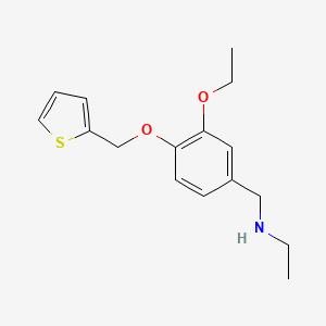 N-[[3-ethoxy-4-(thiophen-2-ylmethoxy)phenyl]methyl]ethanamine