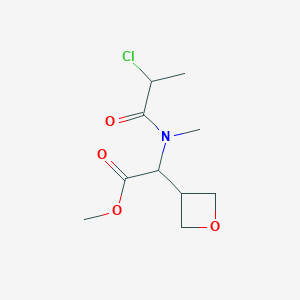 Methyl 2-[2-chloropropanoyl(methyl)amino]-2-(oxetan-3-yl)acetate