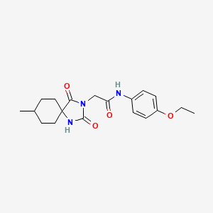 N-(4-ethoxyphenyl)-2-(8-methyl-2,4-dioxo-1,3-diazaspiro[4.5]decan-3-yl)acetamide