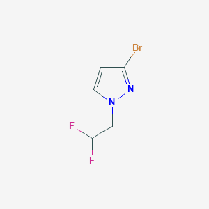molecular formula C5H5BrF2N2 B2664342 3-Bromo-1-(2,2-difluoroethyl)-1H-pyrazole CAS No. 1849251-81-5