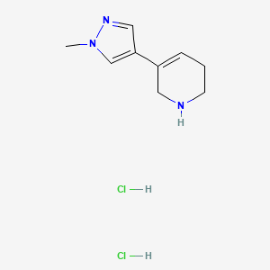 5-(1-methyl-1H-pyrazol-4-yl)-1,2,3,6-tetrahydropyridine dihydrochloride