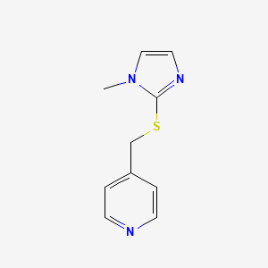 4-(((1-methyl-1H-imidazol-2-yl)thio)methyl)pyridine