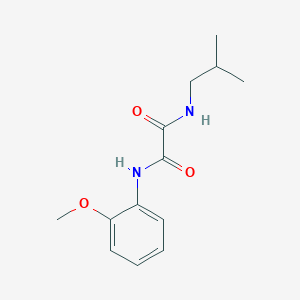 molecular formula C13H18N2O3 B2664368 N'-(2-甲氧苯基)-N-(2-甲基丙基)氧代甲酰胺 CAS No. 357268-80-5