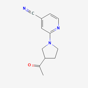 2-(3-Acetylpyrrolidin-1-yl)isonicotinonitrile