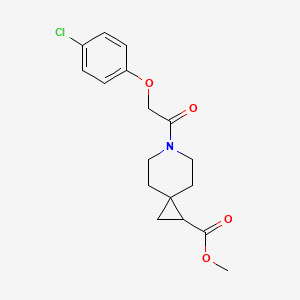 molecular formula C17H20ClNO4 B2664380 Methyl 6-(2-(4-chlorophenoxy)acetyl)-6-azaspiro[2.5]octane-1-carboxylate CAS No. 2034551-80-7