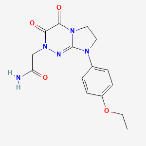 2-(8-(4-ethoxyphenyl)-3,4-dioxo-3,4,7,8-tetrahydroimidazo[2,1-c][1,2,4]triazin-2(6H)-yl)acetamide