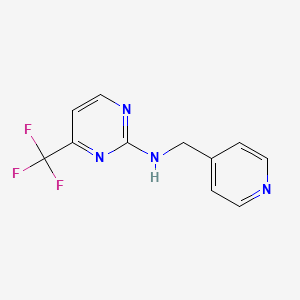 N-(pyridin-4-ylmethyl)-4-(trifluoromethyl)pyrimidin-2-amine