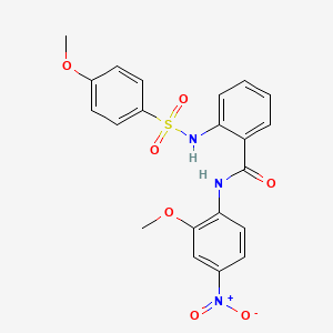 N-(2-methoxy-4-nitrophenyl)-2-(4-methoxybenzenesulfonamido)benzamide