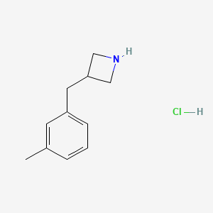 molecular formula C11H16ClN B2664437 3-[(3-Methylphenyl)methyl]azetidine hydrochloride CAS No. 1989671-81-9