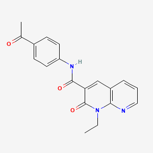 N-(4-acetylphenyl)-1-ethyl-2-oxo-1,2-dihydro-1,8-naphthyridine-3-carboxamide