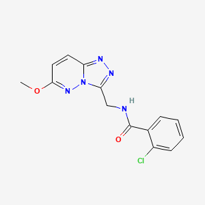 2-chloro-N-((6-methoxy-[1,2,4]triazolo[4,3-b]pyridazin-3-yl)methyl)benzamide