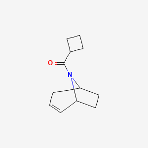 molecular formula C12H17NO B2664452 (1R,5S)-8-azabicyclo[3.2.1]oct-2-en-8-yl(cyclobutyl)methanone CAS No. 1797904-33-6