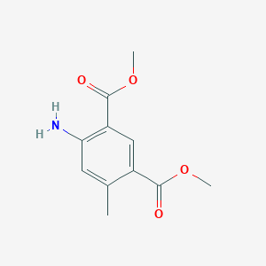 molecular formula C11H13NO4 B2664457 Dimethyl 4-amino-6-methylbenzene-1,3-dicarboxylate CAS No. 1823461-84-2