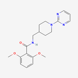 2,6-dimethoxy-N-((1-(pyrimidin-2-yl)piperidin-4-yl)methyl)benzamide