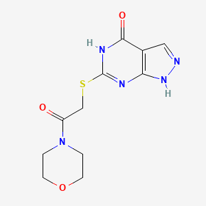 6-((2-morpholino-2-oxoethyl)thio)-1H-pyrazolo[3,4-d]pyrimidin-4(5H)-one