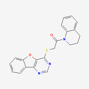 2-(benzofuro[3,2-d]pyrimidin-4-ylthio)-1-(3,4-dihydroquinolin-1(2H)-yl)ethanone