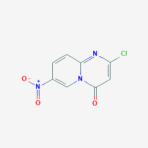 molecular formula C8H4ClN3O3 B2664479 2-Chloro-7-nitropyrido[1,2-a]pyrimidin-4-one CAS No. 91045-72-6
