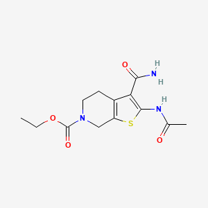 ethyl 2-acetamido-3-carbamoyl-4,5-dihydrothieno[2,3-c]pyridine-6(7H)-carboxylate