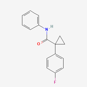 molecular formula C16H14FNO B2664505 1-(4-fluorophenyl)-N-phenylcyclopropane-1-carboxamide CAS No. 1091461-38-9